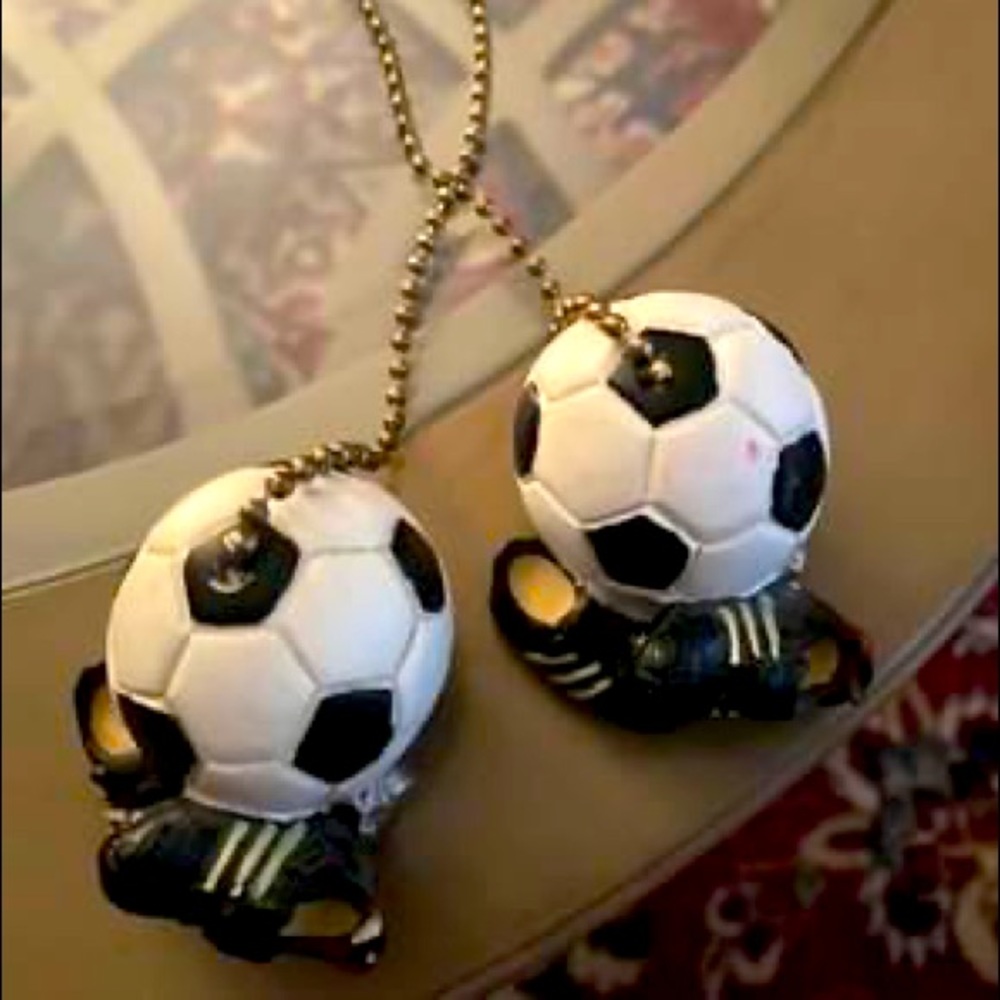 Soccer Ball ceiling fan pulls